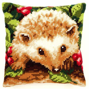 Hedgehog with Berries CROSS Stitch Tapestry Kit, Vervaco pn-0146403