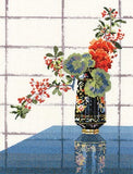 Oriental Vase Counted Cross Stitch Kit, Heritage Crafts, John Clayton