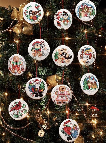 Holiday Favorites Ornaments (x12) Cross Stitch Kit, Janlynn 023-2317