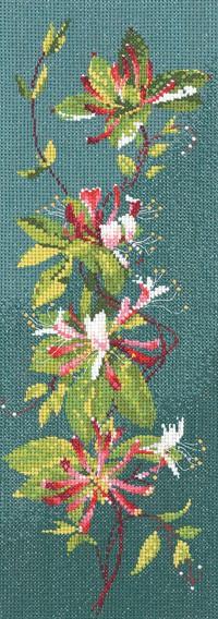 Honeysuckle Panel Cross Stitch Kit, Heritage Crafts - John Clayton JCHK585