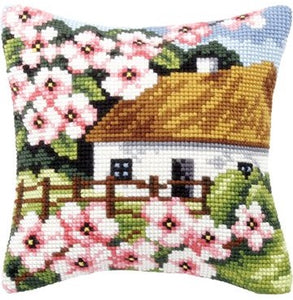 Cottage with Flowers CROSS Stitch Tapestry Kit, Orchidea ORC9126