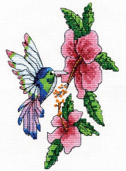 Hummingbird Cross Stitch Kit, Design Works 3456
