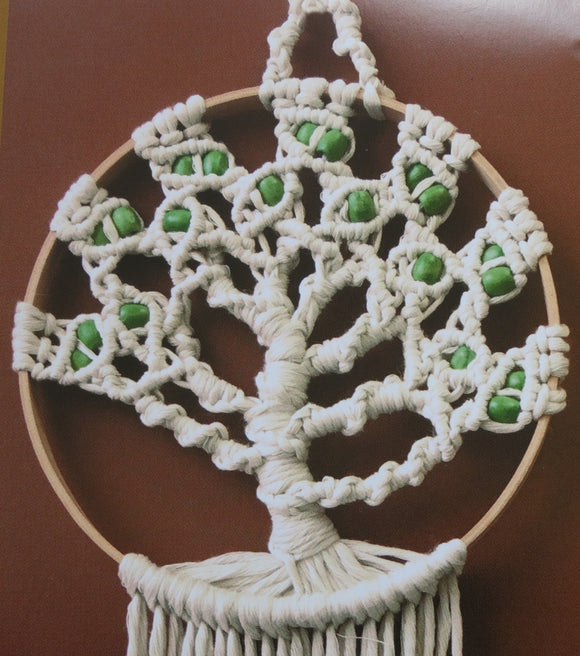 Macrame Kit, Macrame Wall Hanging Cotton Knot Kit Tree of Life 24