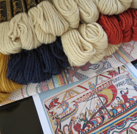 Glorafilia Needlepoint Kit Bayeux Tapestry Kit, The Invasion GL6034