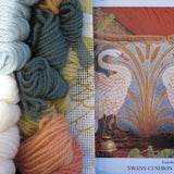 Glorafilia Tapestry Kit Needlepoint Kit Swans Wallhanging