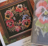 Glorafilia Tapestry Kit Needlepoint Kit Pansy Garland Mini GL495