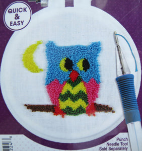 Punch Needle Kit, Owl Punch Needle Embroidery Starter Kit 224