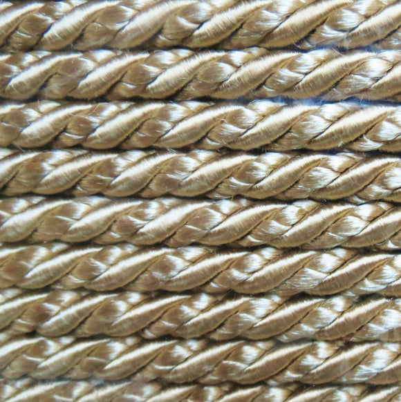 Trimming Cord, Luxury Cambridge Twisted Crepe Cord -Gold 8mm