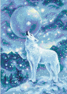 Diamond Mosaic Kit, Ice Cold Wind Wolf, Riolis AM0042
