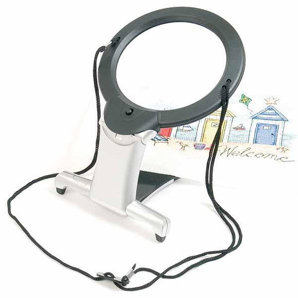 Illuminated Magnifier, Hands Free 2 in 1 LED Magnifier, PURElite CLPF05