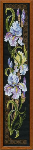 Irises Cross Stitch Kit, Riolis R841