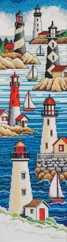 Lighthouses Cross Stitch Kit Janlynn 013-0229