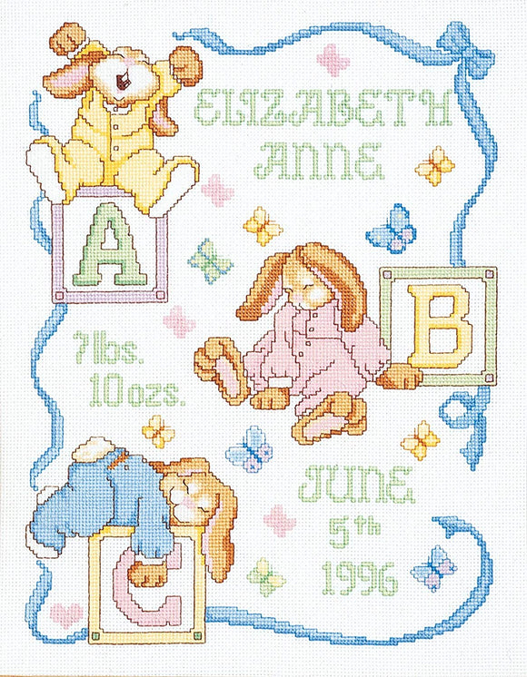 Birth Sampler / Baby Cross Stitch Kits – Sew Inspiring UK