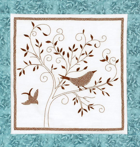 Embroidery Kit Bird Silhouette Embroidery 021-1786