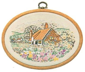 Embroidery Kit Jasmine Cottage, Design Perfection E183