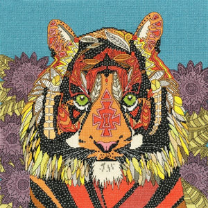 Jewelled Tiger Cross Stitch Kit, Bothy Threads XSTU3