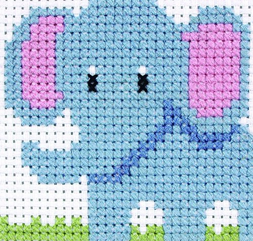 Cross Stitch Kit Starter/ Beginners Elephant, Anchor 1st Kit 10018