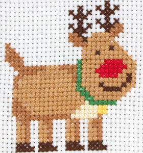 Cross Stitch Kit Starter/ Beginners Reindeer, Anchor 1st Kit 10010