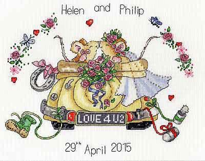 Just Married Cross Stitch Kit, Bothy Threads XMS5