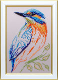 Kingfisher Bead Embroidery Kit, Bead Work Kit VDV TN-1317