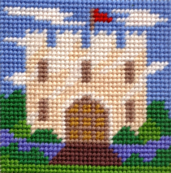Beginners Tapestry Kit Needlepoint Kit, Knights Castle, Sew Inspiring