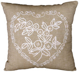 Lace Heart Cushion Embroidery Kit, Design Works 3004