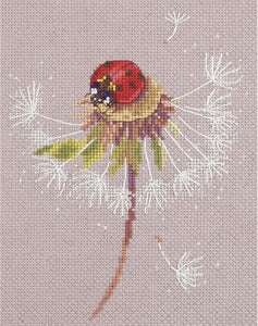 Ladybird on Dandelion Cross Stitch Kit, Panna PS-7034