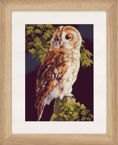 Owl Cross Stitch Kit, Lanarte PN-0146814