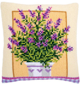 Lavender Pot CROSS Stitch Tapestry Kit, Vervaco PN-0172863