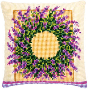 Lavender Wreath CROSS Stitch Tapestry Kit, Vervaco PN-0173731
