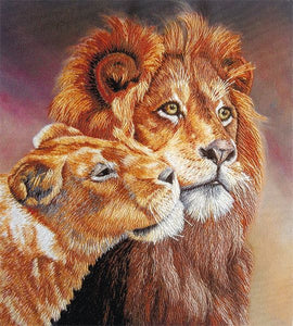 Lions Embroidery Kit, Panna JK-2095