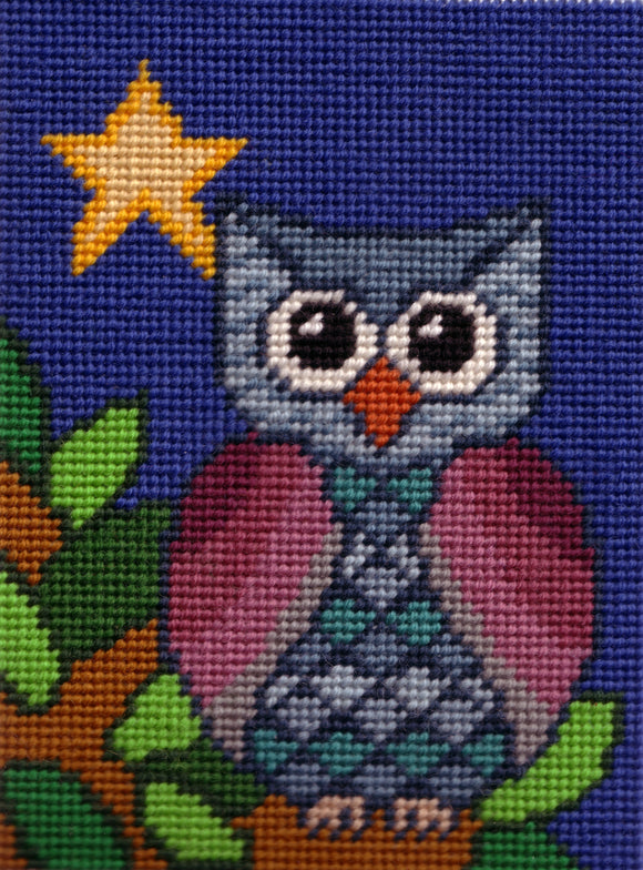 Little Owl Tapestry Kit Needlepoint Kit, Sew Inspiring