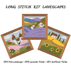 Long Stitch Kits, Landscape Long Stitch Kits - SET of 3 R1570-2