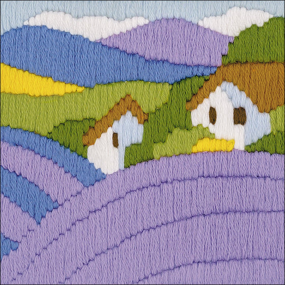 Long Stitch Kit, Lavender Field Landscape Long Stitch R1570