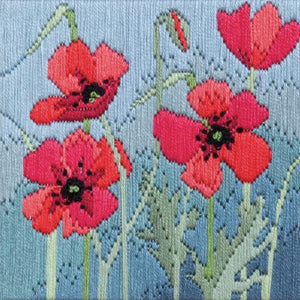 Long Stitch Kit, Wild Poppies Long Stitch SLS15