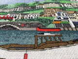 Looe Harbour, Cornwall Cross Stitch Kit, Emma Louise Art Stitch