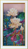 Lotuses Bead Embroidery Kit, Bead Work Kit VDV, TN-1311