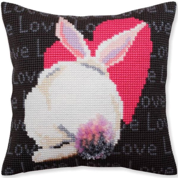 Love Rabbit CROSS Stitch Tapestry Kit, Collection D'Art CD5381