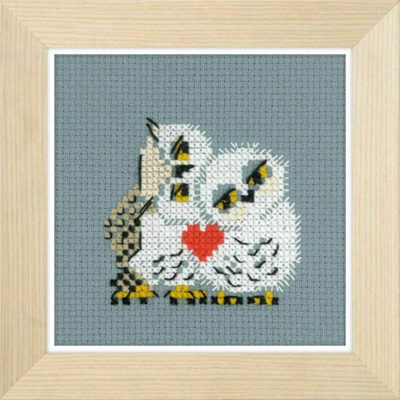 Love Owls Cross Stitch Kit, Riolis R1666