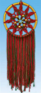 Macrame Kit, Poinsettia Ring Wall Hanging Cotton Knot Kit 21"