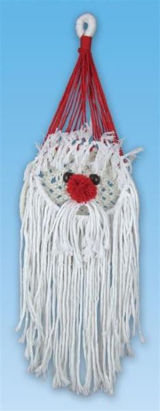 Macrame Kit, Santa Decorative Wall Hanging Cotton Knot Kit 18