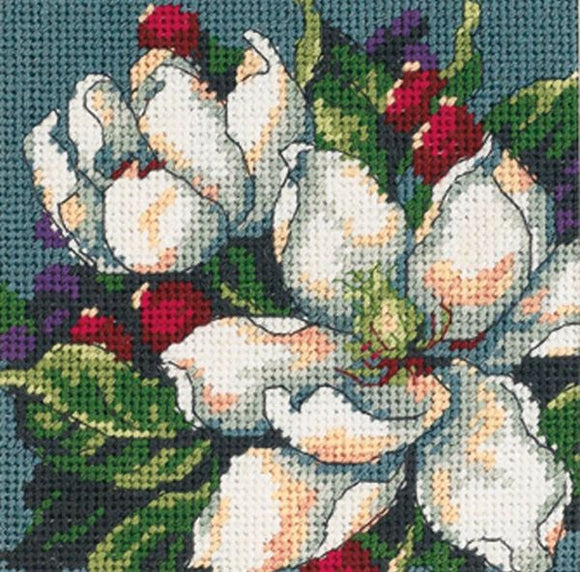 Magnolias Tapestry Needlepoint Kit, Dimensions D07217