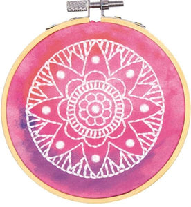 Mandala Embroidery Kit, with hoop, Dimensions D72-75231