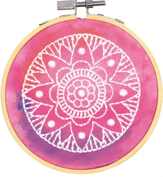 Mandala Embroidery Kit, with hoop, Dimensions D72-75231
