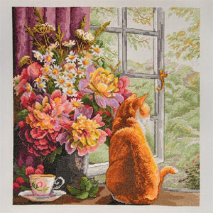 Cross Stitch Kit Summer Afternoon, Counted Cross Stitch Kit K-086