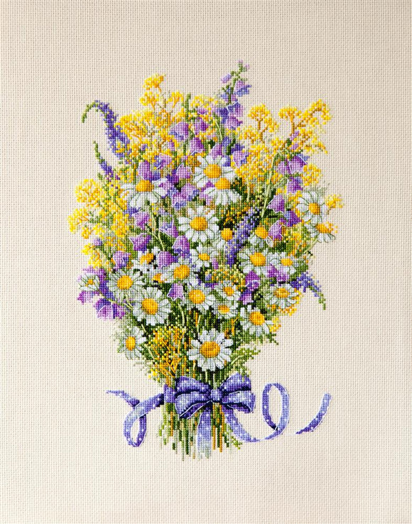 Summer Flowers Cross Stitch Kit, Merejka K-072