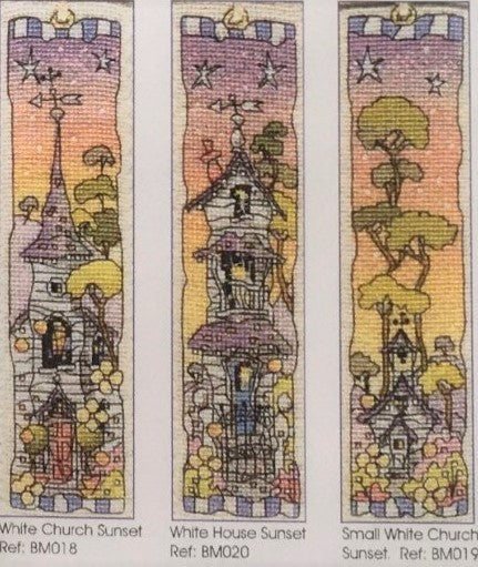Sunset Bookmark Cross Stitch Kits - Set of 3, Michael Powell Art