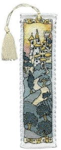 Misty Hill Town Bookmark Cross Stitch Kit, Michael Powell Art BM003