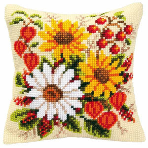Mixed Flowers CROSS Stitch Tapestry Kit, Vervaco PN-0008757