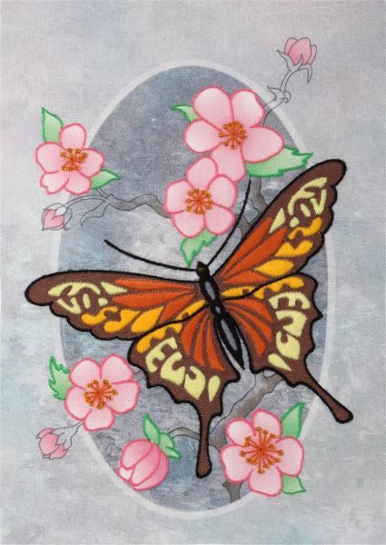 Monarch Butterfly Embroidery Kit, Freestyle VDV TM-0823
